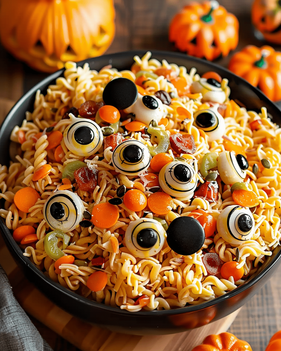 Halloween Pasta Salad – Spooky Monster Noodles for Your Next Halloween Party