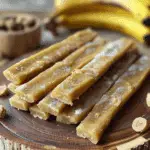 Homemade Banana and Peanut Butter Chew Stick Recipe for Dogs