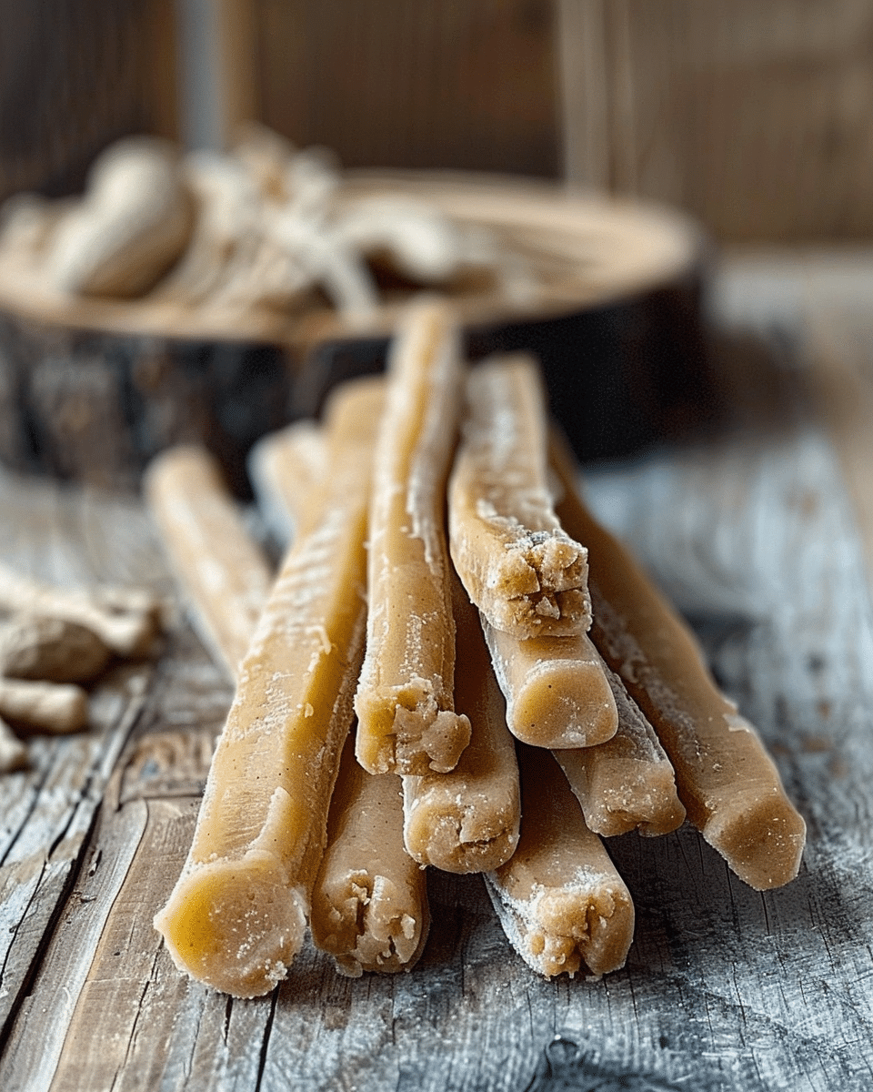 Homemade Banana and Peanut Butter Chew Stick Recipe for Dogs