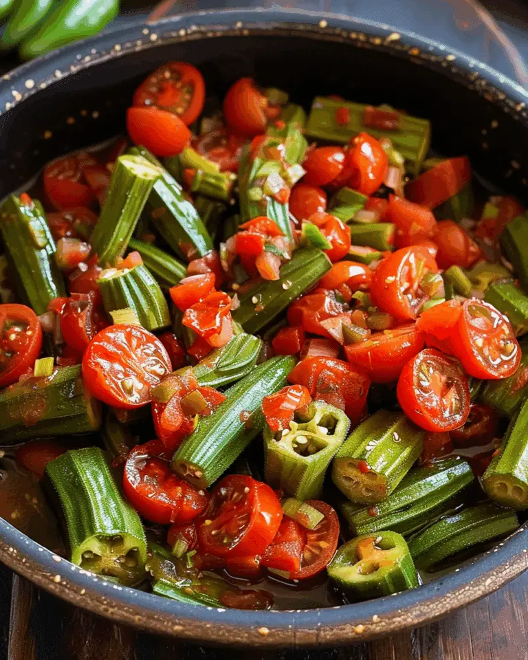 Irresistibly Flavorful Okra and Tomatoes