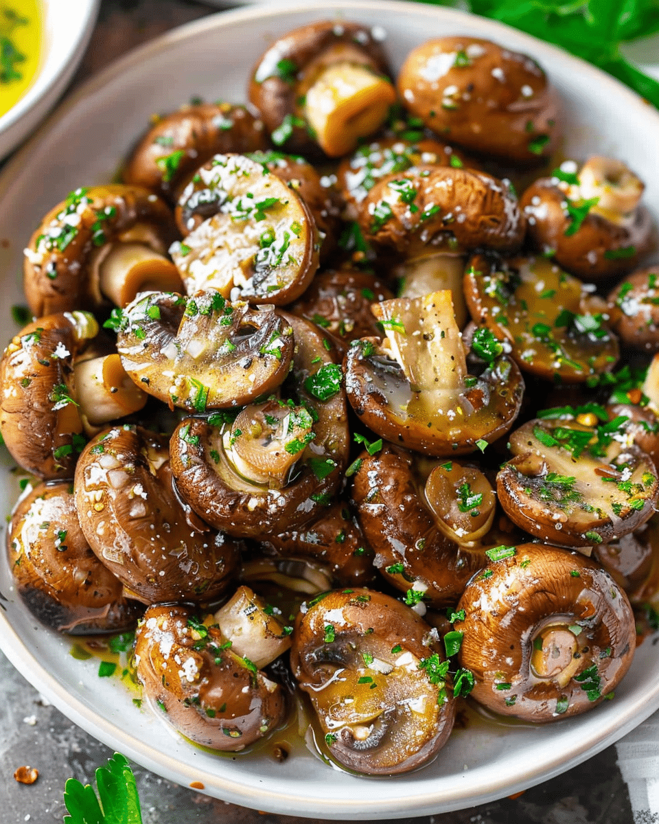 Italian Marinated Mushrooms Recipe