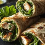 Lemon Basil Chicken Caesar Wraps Recipe