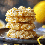 Lemon Oatmeal No-Bake Cookies