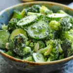 Low Carb Broccoli Cucumber Salad