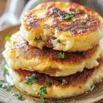 Mashed Potato Pancakes with Meat Filling
