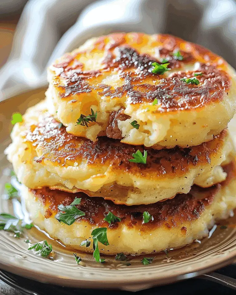 Mashed Potato Pancakes with Meat Filling