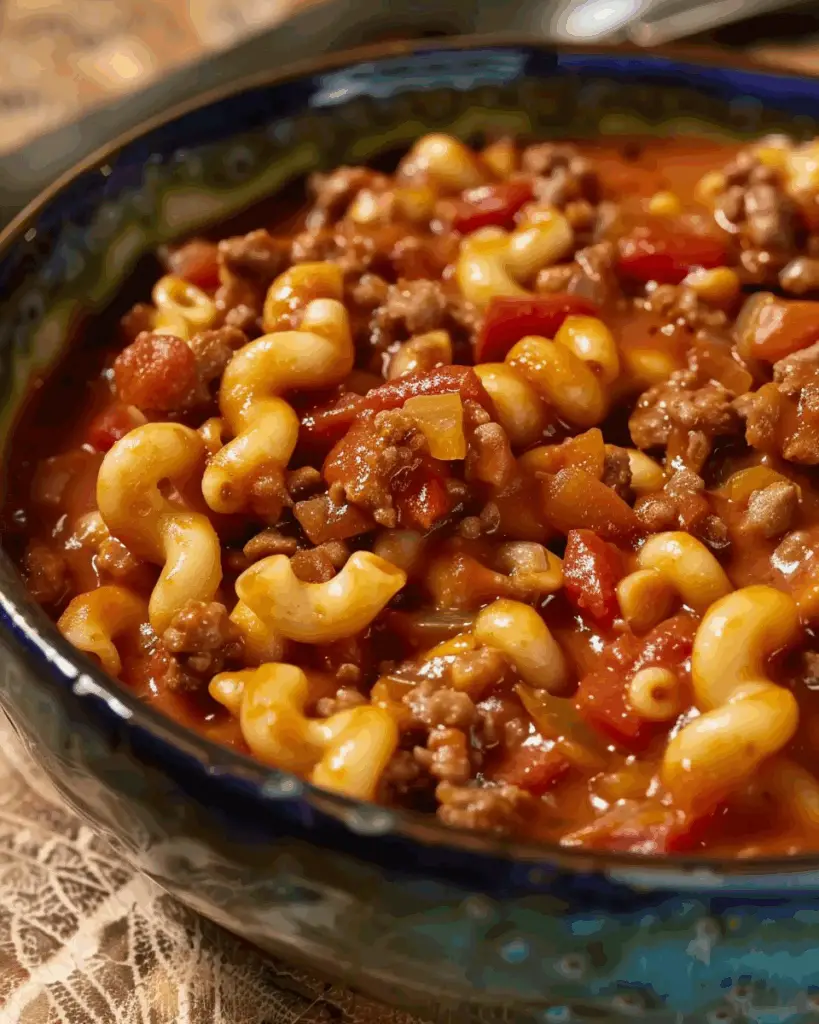 Nostalgic American Goulash: Your Cozy One-Pot Wonder
