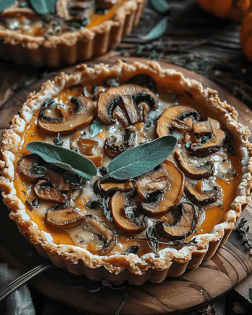 Pumpkin Sage & Mushroom Tart