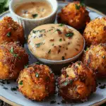 Reuben Balls with Spicy Thousand Island Dipping Sauce