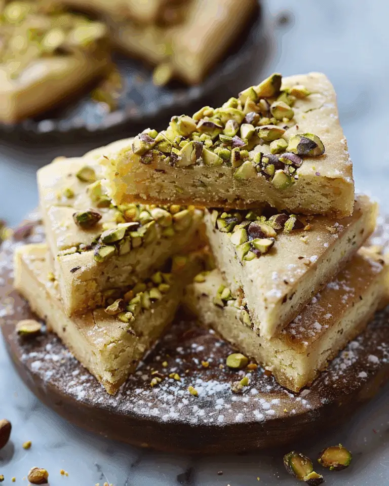 Salted Pistachio Shortbread