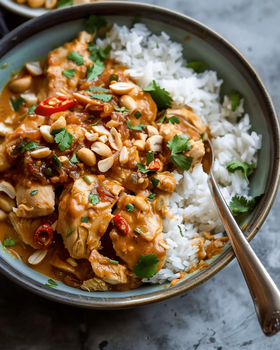 Slow Cooker Peanut Chicken + 8 Perfect Pairings for Dinner