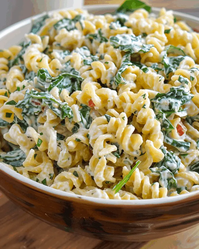 Spinach Dip Gluten-Free Pasta Salad