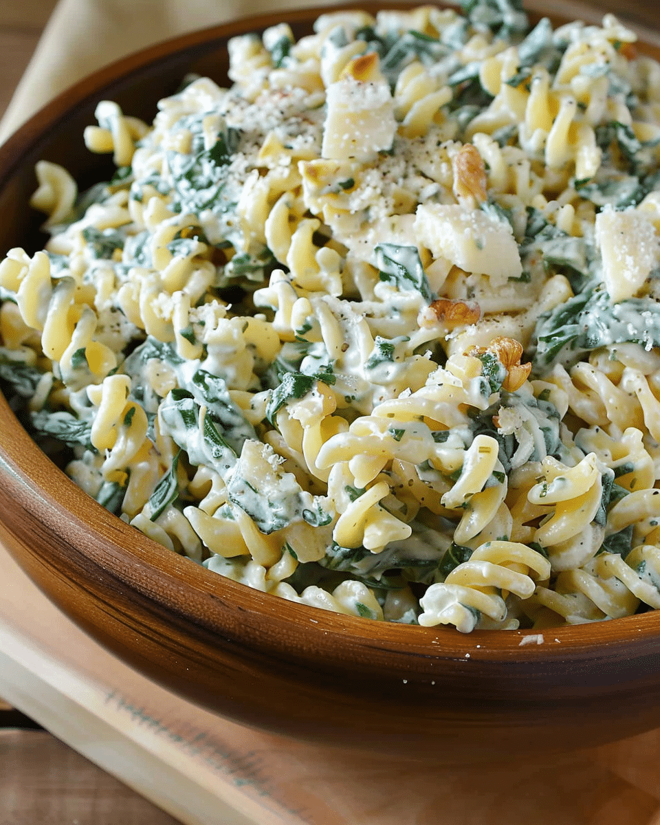 Spinach Dip Gluten-Free Pasta Salad