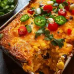 Tex-Mex Chicken Cornbread Casserole