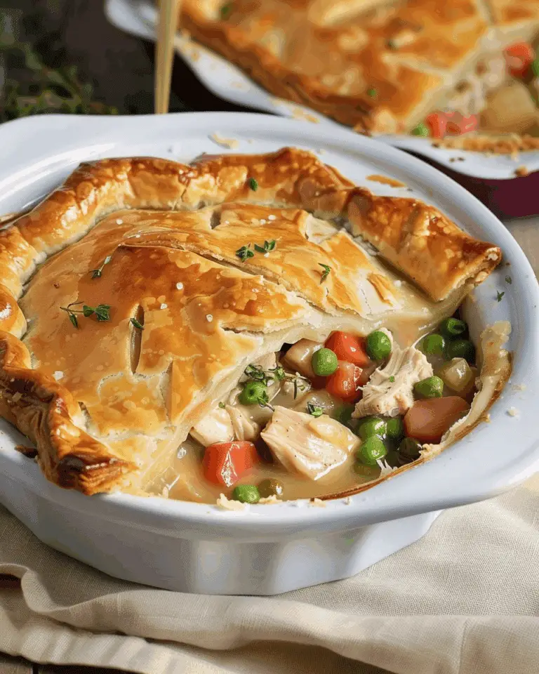 Turkey Pot Pie with Puff Pastry
