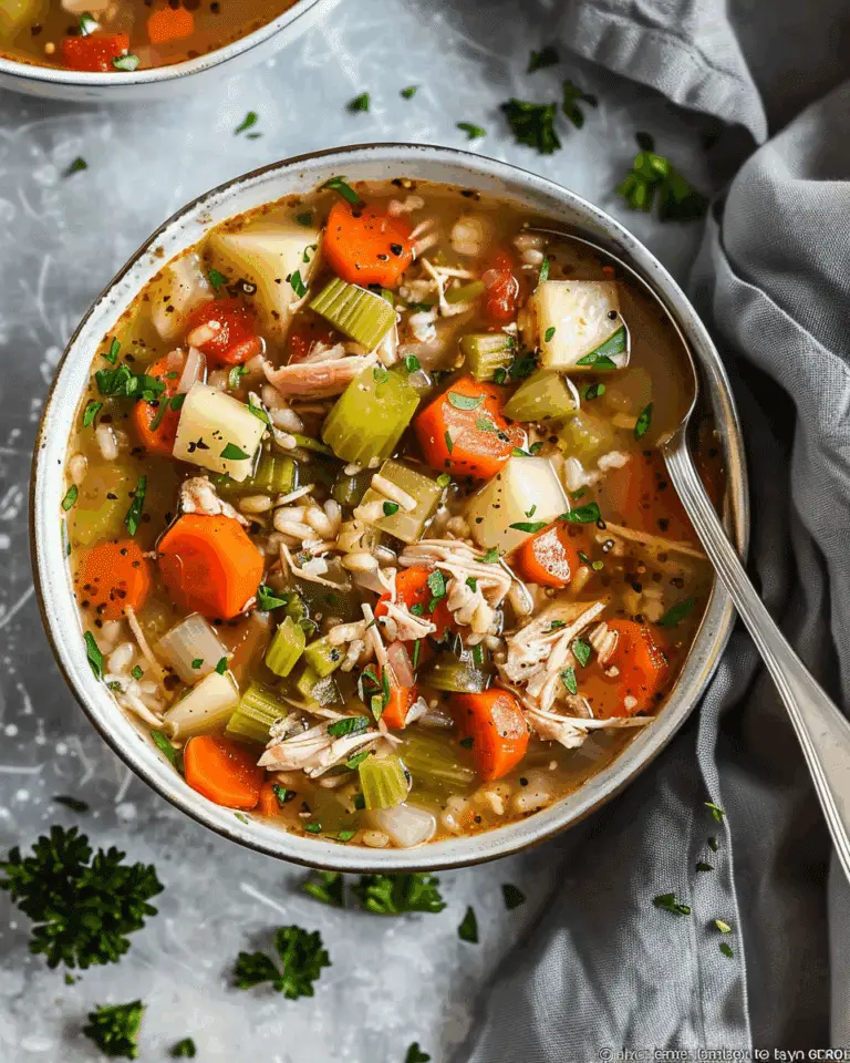 Leftover Turkey Vegetable Soup