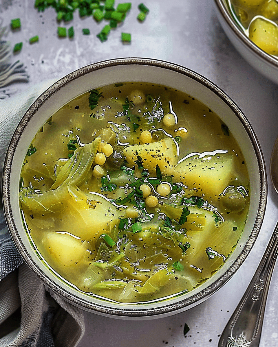 Wholesome Vegan Green Cabbage Soup with Potato Recipe