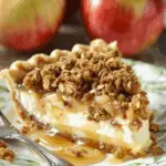 Apple Crisp Cheesecake Pie