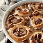 Apple Pecan Cinnamon Roll Bake