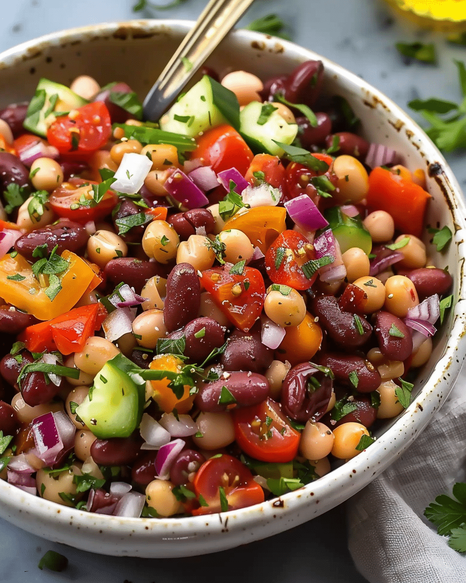 Best Double Bean Mediterranean Salad