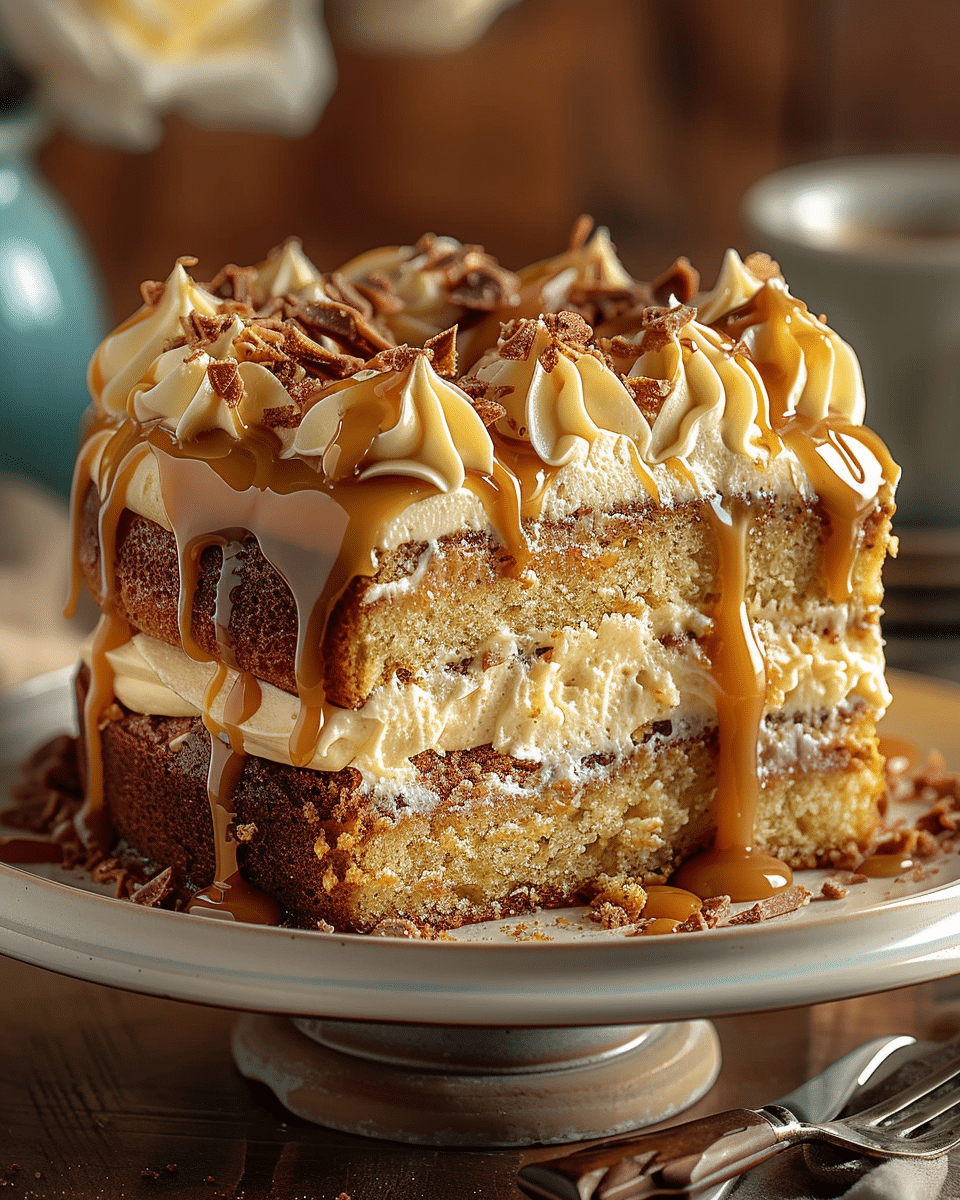 Butterscotch Cake with Caramel Frosting