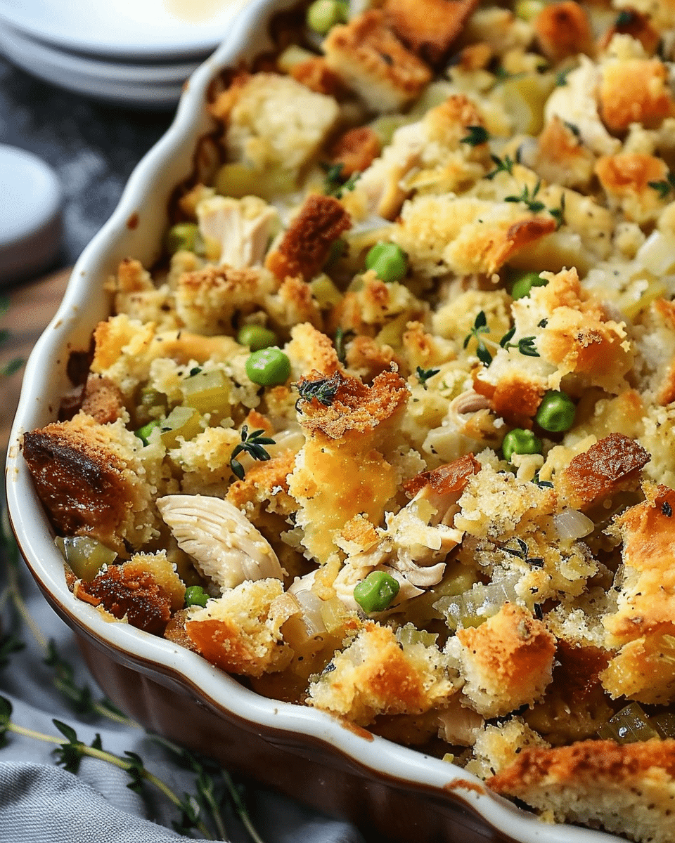 Chicken Stuffing Casserole
