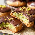 Chocolate Dipped Pistachio Cookies Recipe