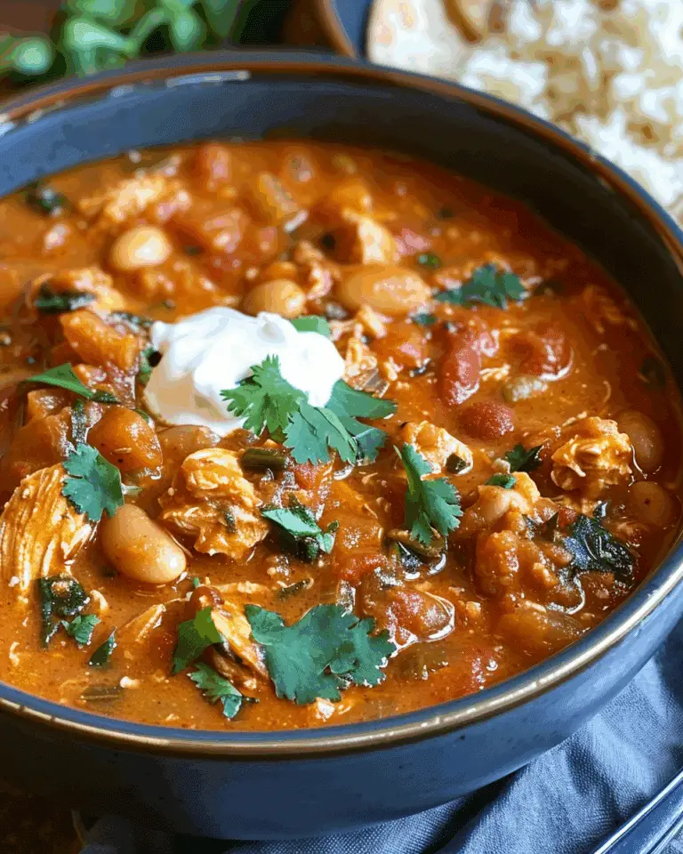 Creamy Pumpkin Chicken Chili: A Cozy Bowl of Fall Comfort