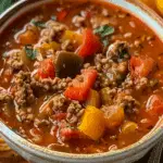 Delicious Stuffed Pepper Soup – A Cozy and Hearty Comfort Meal