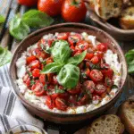 Easy Boursin Bruschetta Dip