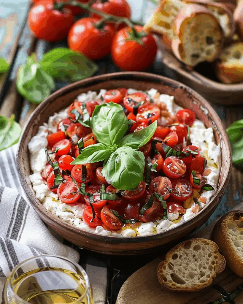 Easy Boursin Bruschetta Dip