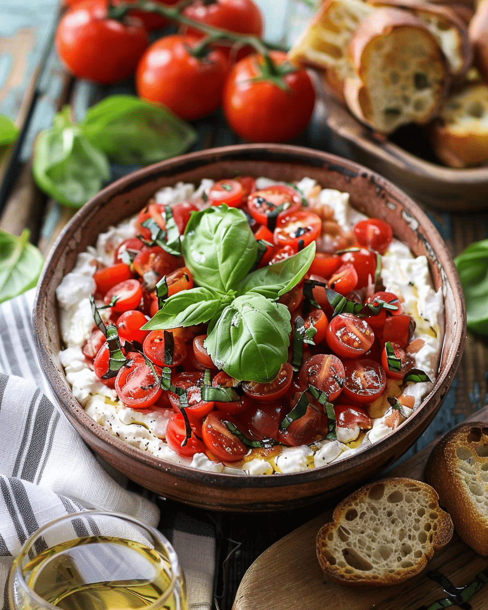 Easy Boursin Bruschetta Dip