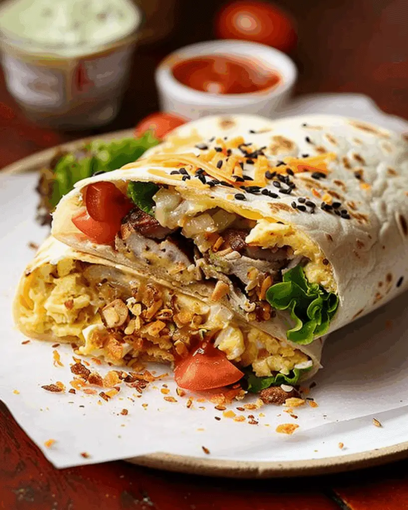 Everything Bagel Breakfast Burrito