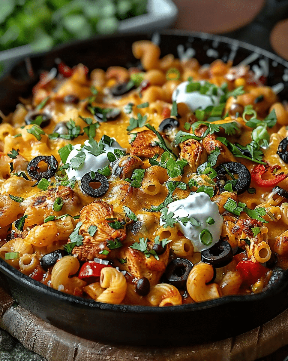 Fall Chili Chicken Mac Skillet