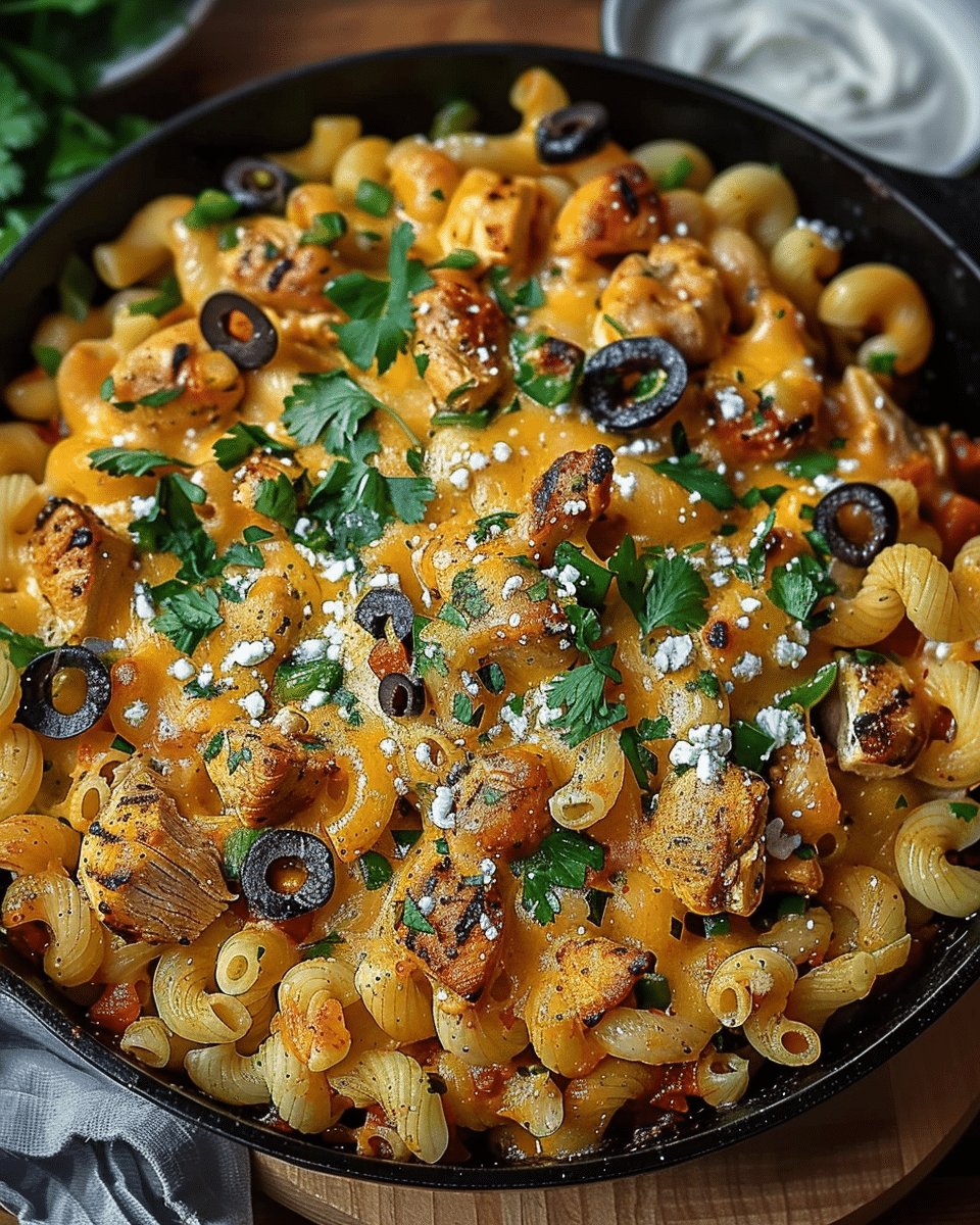 Fall Chili Chicken Mac Skillet