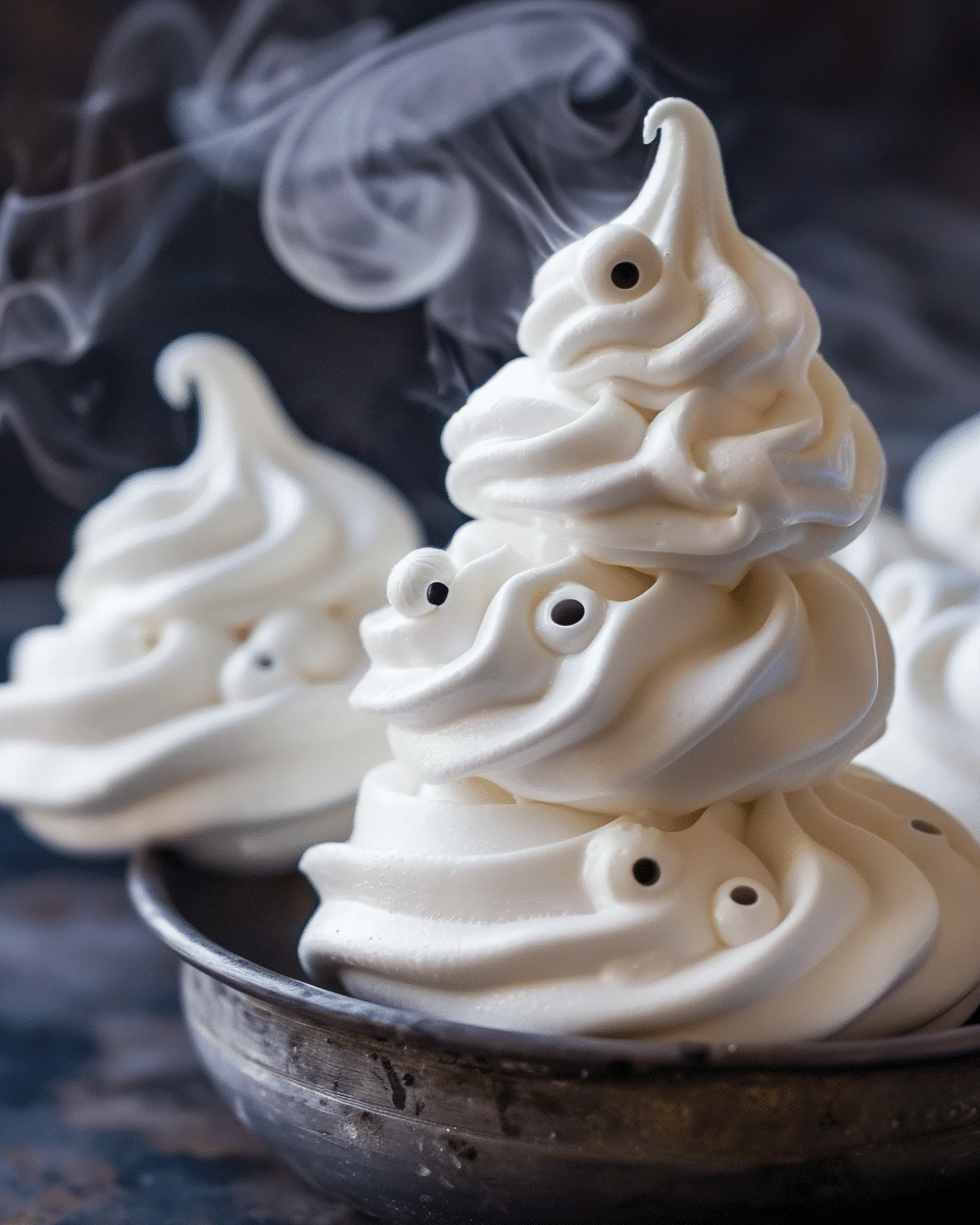 Ghost Meringues