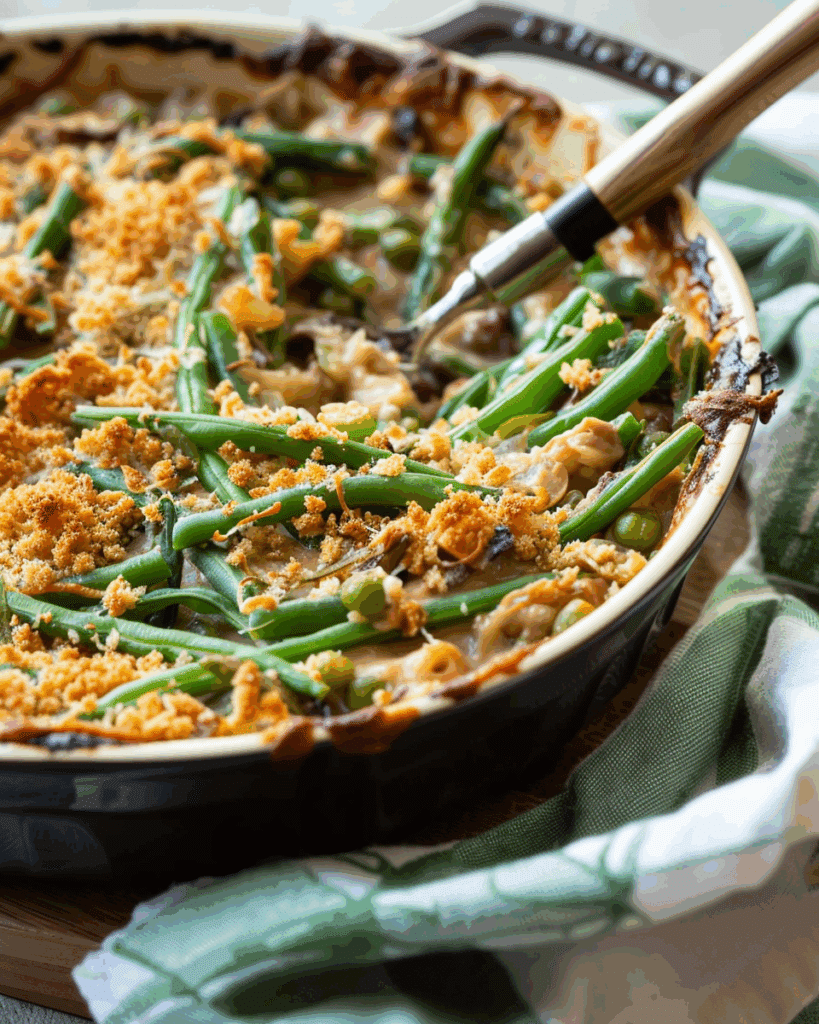 Gluten Free Vegan Green Bean Casserole