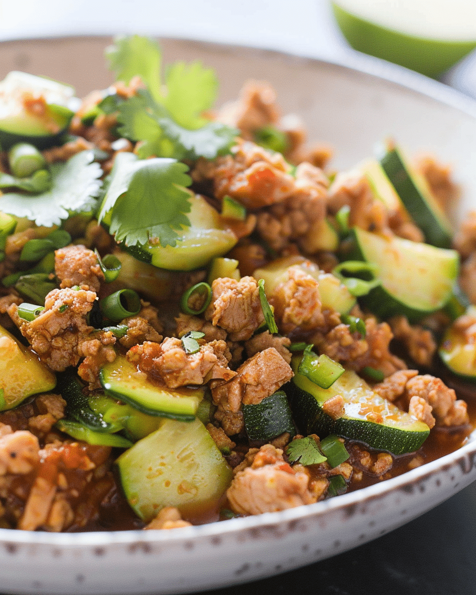 Ground Turkey and Zucchini with Indian Spices