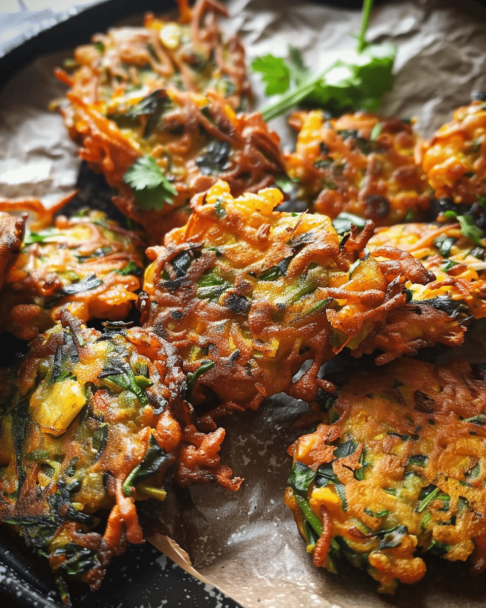 Indian Vegetable Pakora Fritters