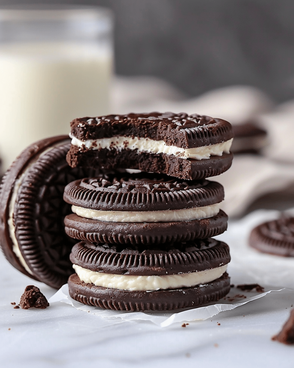 Gluten Free & Keto Oreo Cookies