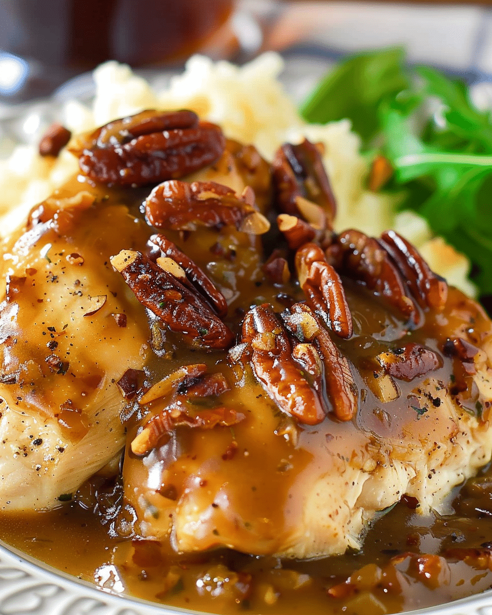 Maple Bourbon Pecan Chicken