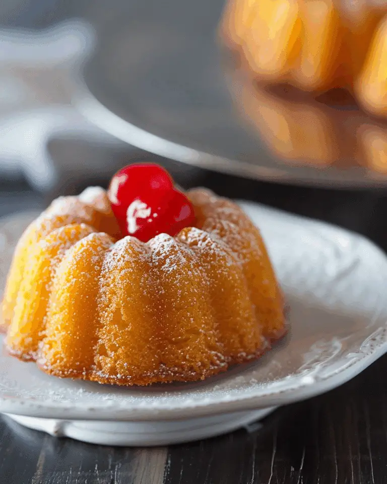 Mini Rum Cake Recipe
