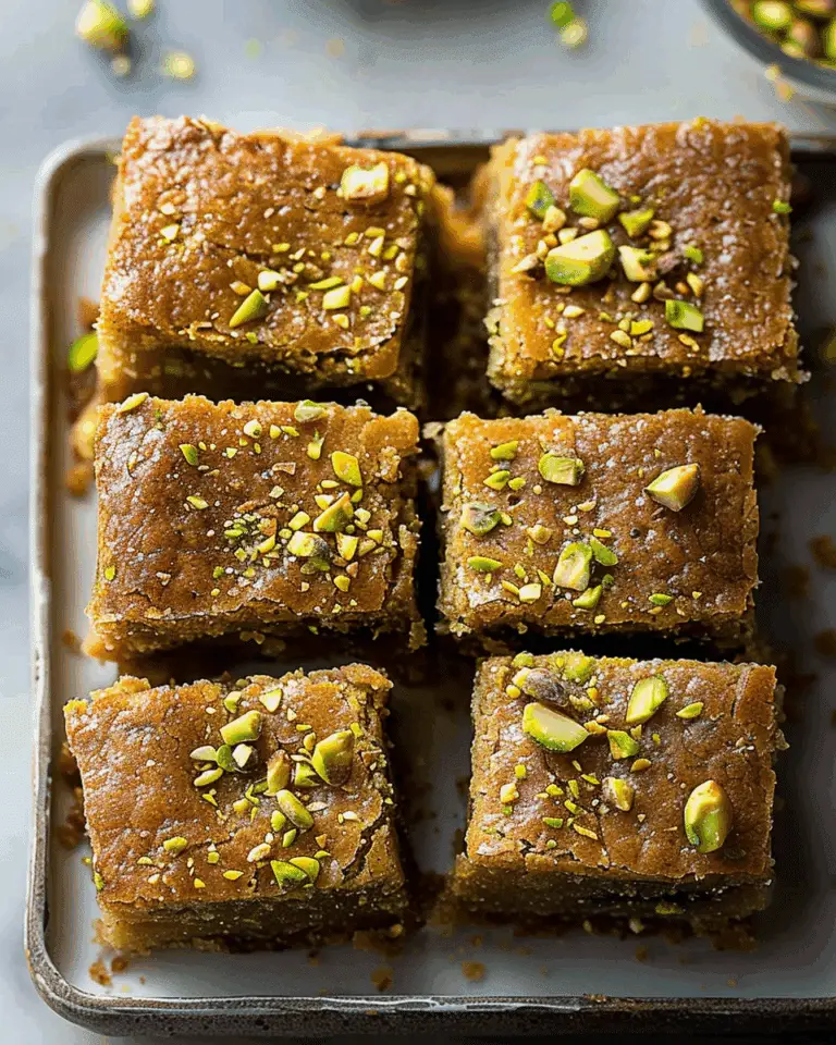 Pistachio Butter Blondies