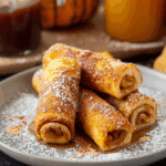 Pumpkin French Toast Roll-Ups