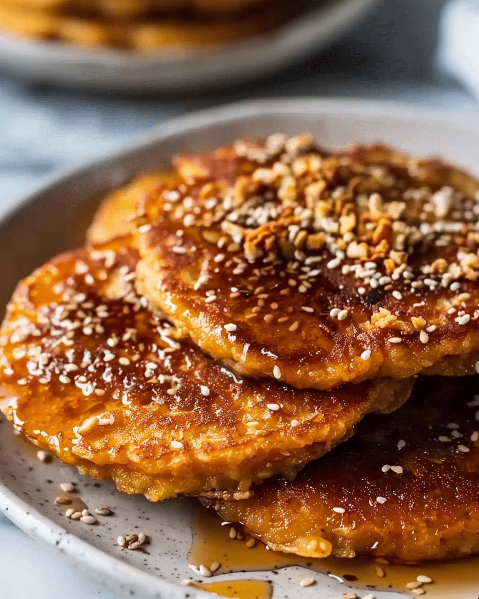 Sesame Chinese Pumpkin Pancakes