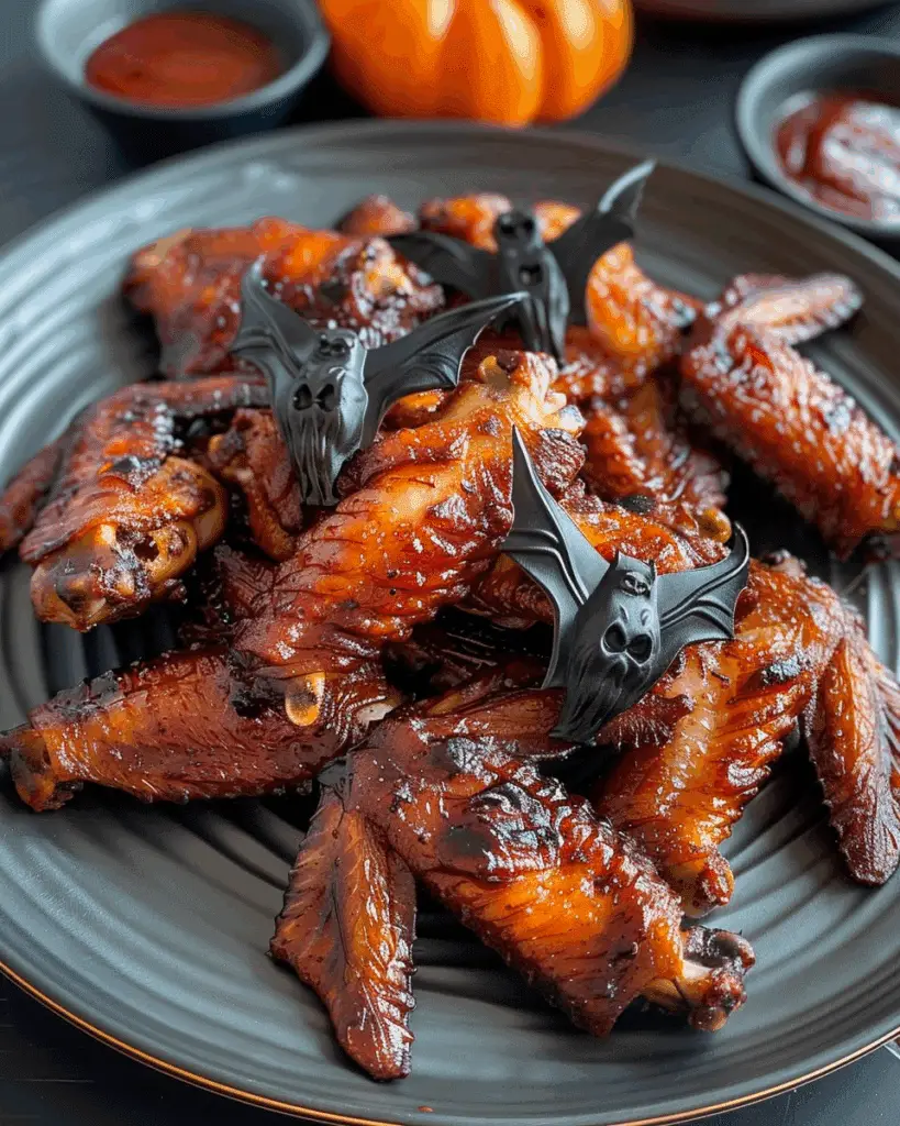Spooky Bat Wing Chicken