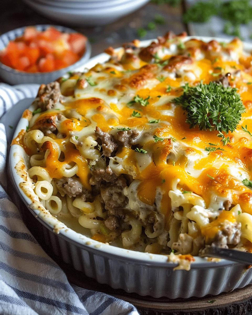 Tasty Cheeseburger Casserole Recipe