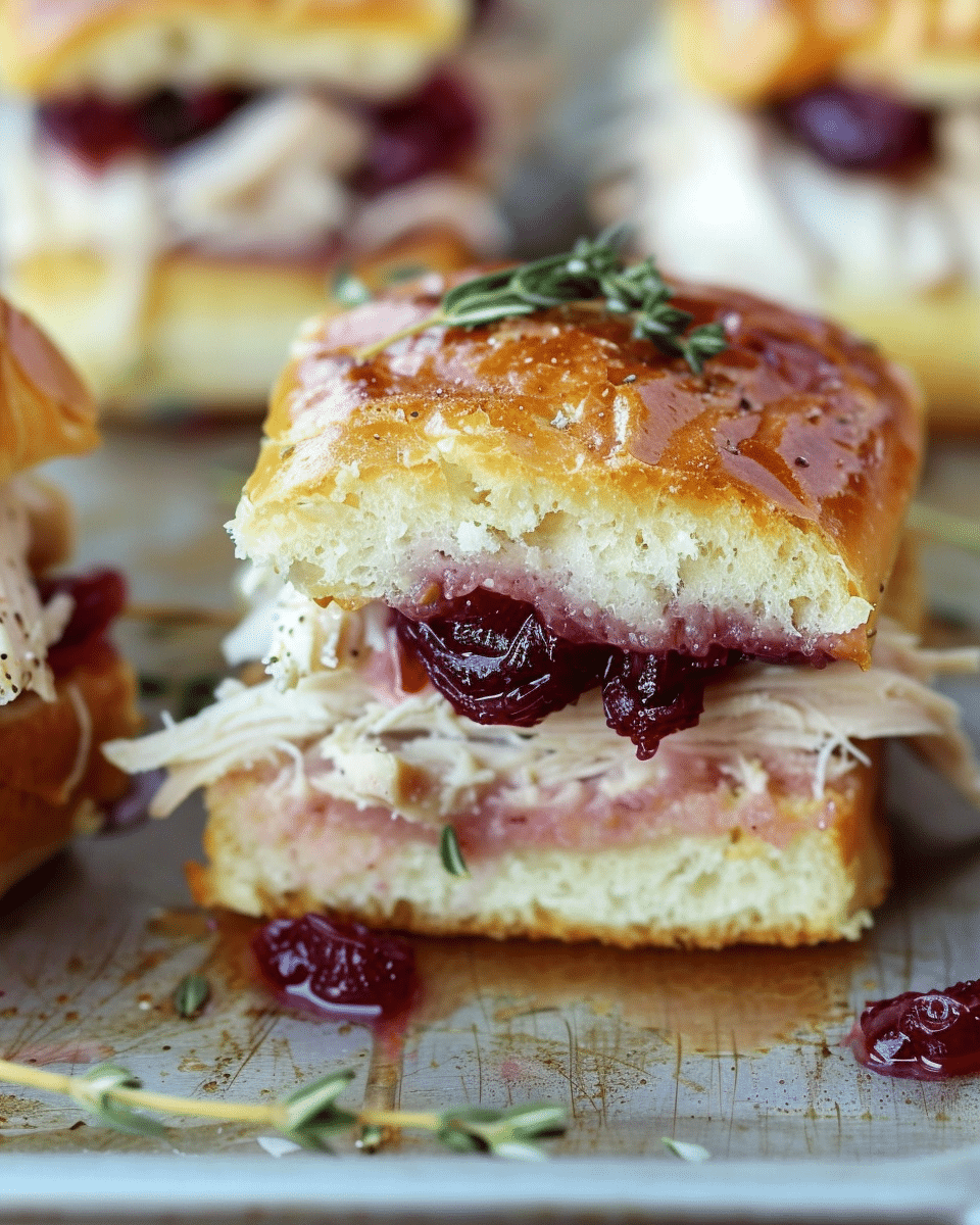Turkey Cranberry Sliders