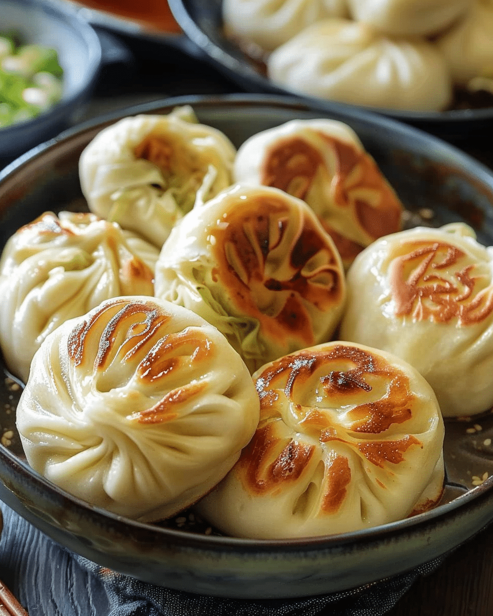 Vegan Pan-Fried Buns (Sheng Jian Bao, 生煎包)
