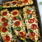 Zucchini Pizza Boats